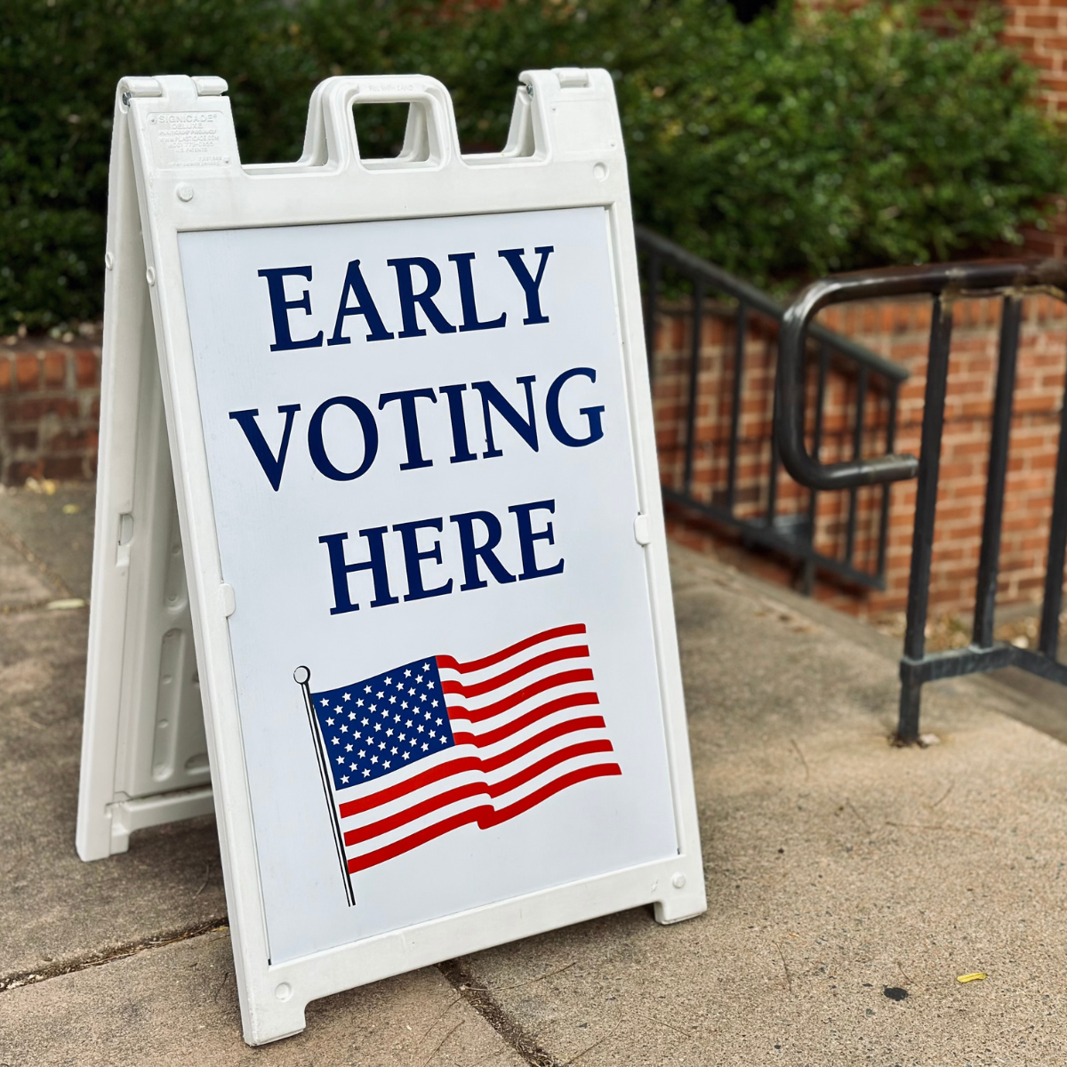 Early voting sign